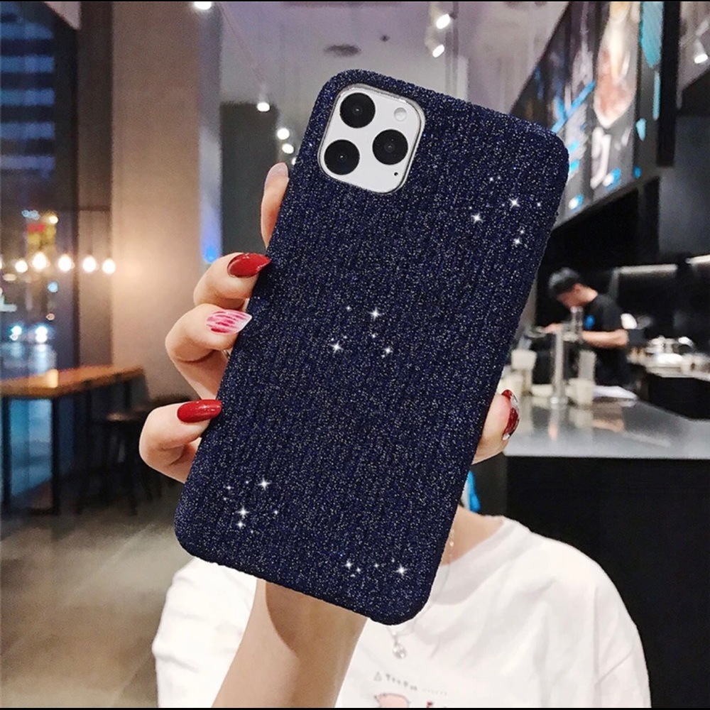 Navy Blue Shimmery iPhone Case- iPhone 11 Pro